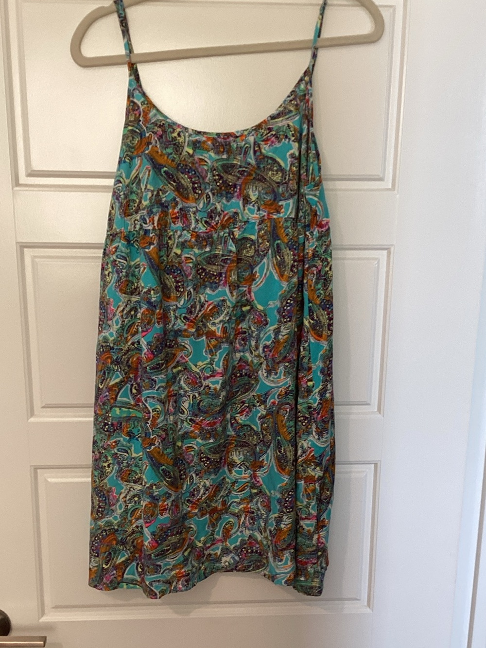 wild fable Turquoise Paisley spaghetti straps Mini Dress